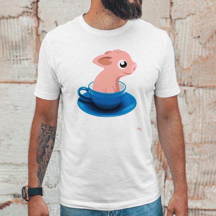 Teacup Pig Piggy Love Unisex T-Shirt Gifts for Him