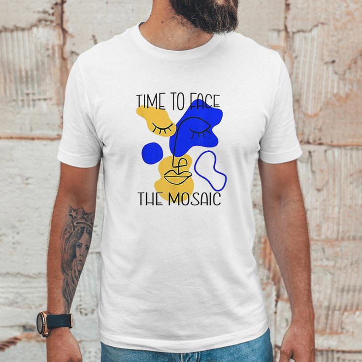 Time To Face The Mosaic Funny Creative Art Gift Unisex T-Shirt Gifts for Him