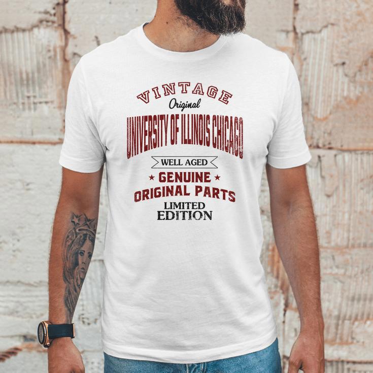 University Of Illinois Chicago Well Aged Vintage Original Parts 2020 Unisex T-Shirt Gifts for Him