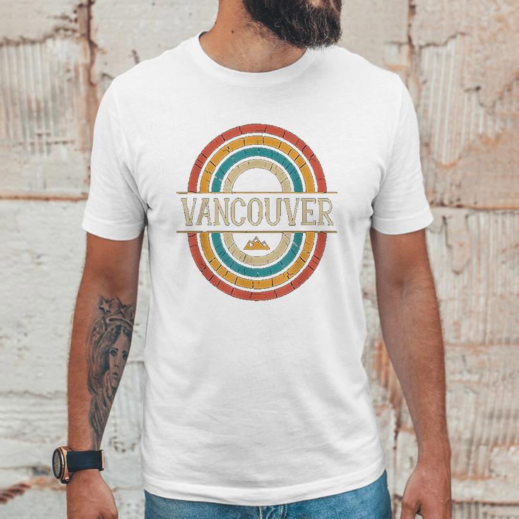 Vancouver British Columbia Canada Vintage Retro 80S Unisex T-Shirt Gifts for Him