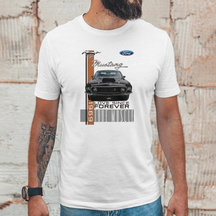 Vintage Mustang Ford 1969 Love Since Forever Unisex T-Shirt Gifts for Him