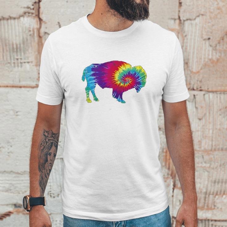 Vintage Tie Dye Bison American Buffalo Unisex T-Shirt Gifts for Him