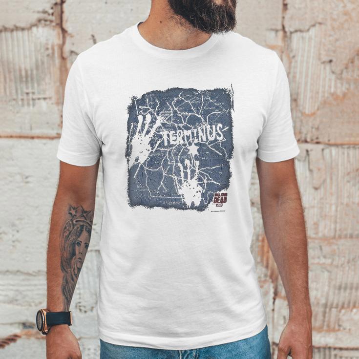 The Walking Dead Terminus Map Unisex T-Shirt Gifts for Him