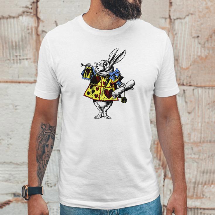 White Rabbit Alice In Wonderland Unisex T-Shirt Gifts for Him