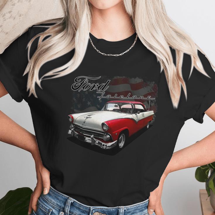 1955 Ford Fairlane Victoria Unisex T-Shirt Gifts for Her