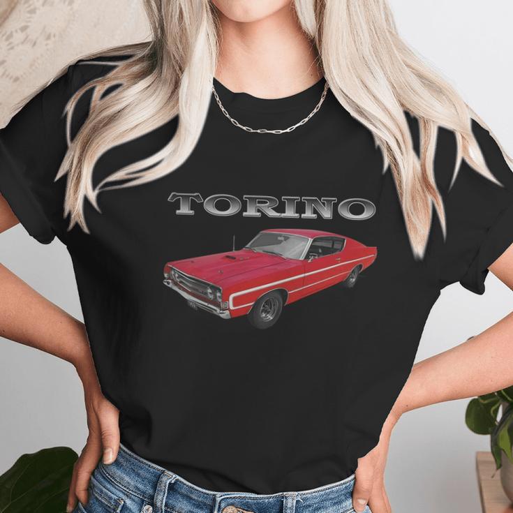 1969 Ford Torino Gt Red Unisex T-Shirt Gifts for Her