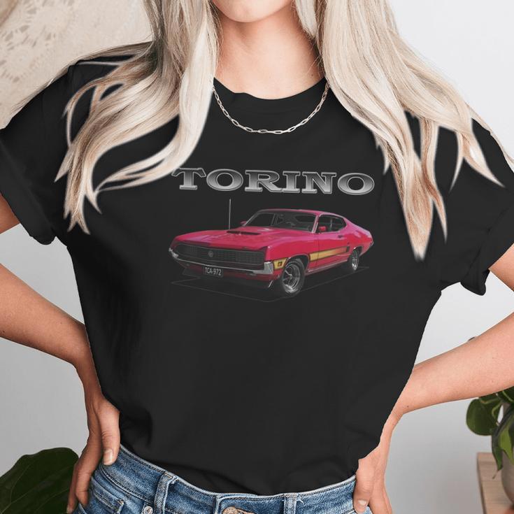 1970 Ford Torino Gt Red Unisex T-Shirt Gifts for Her