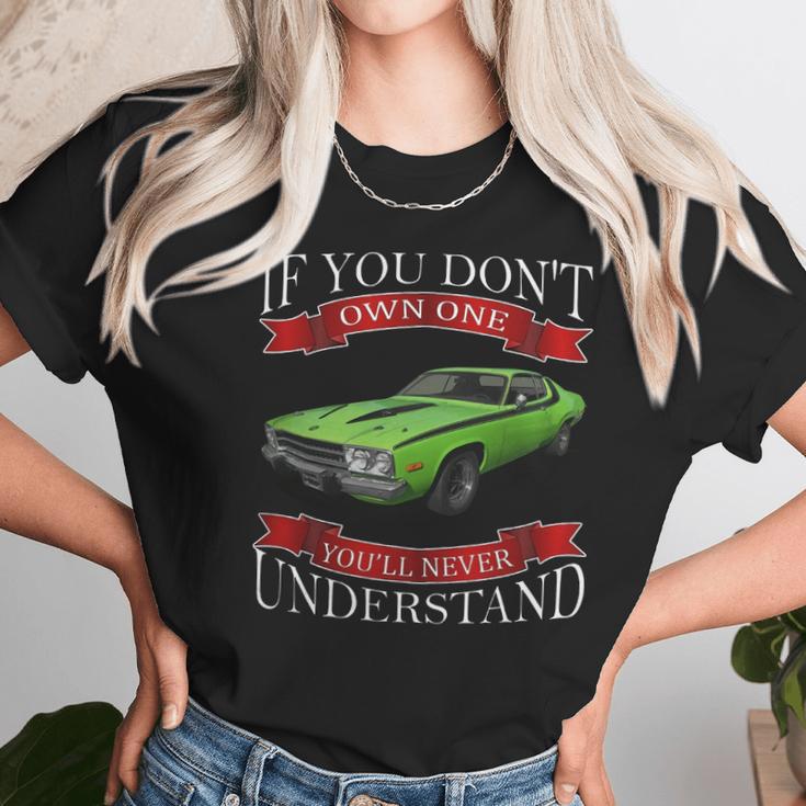 1973 Plymouth Road Runner Back Side Unisex T-Shirt Gifts for Her