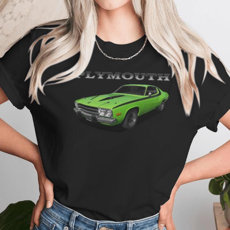 1973 Plymouth Road Runner Green Unisex T-Shirt Gifts for Her