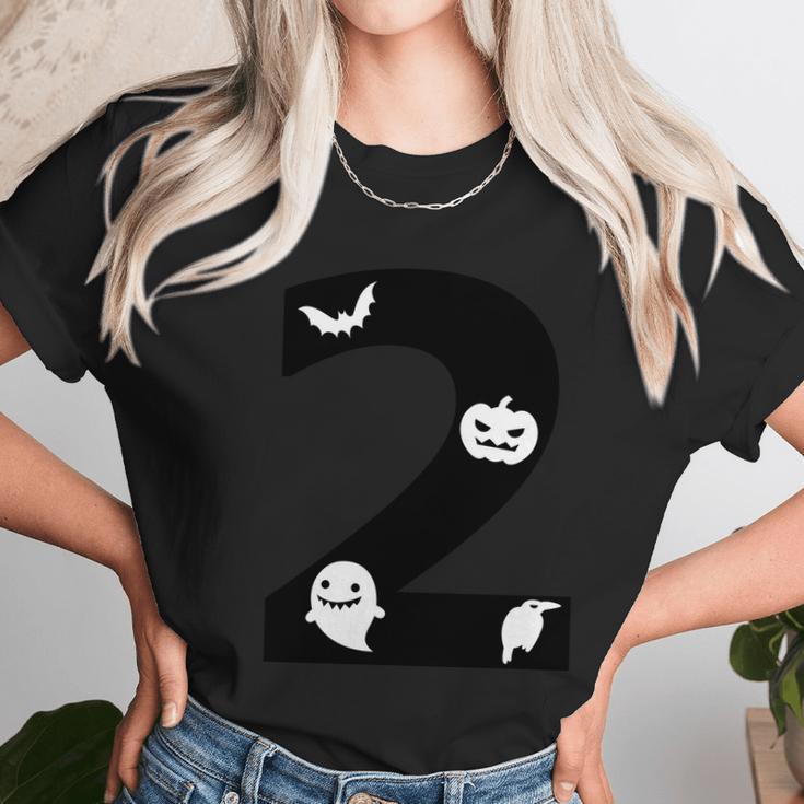 2 Name Charater Dracula Pumpkin Ghost Boo Raven Unisex T-Shirt Gifts for Her