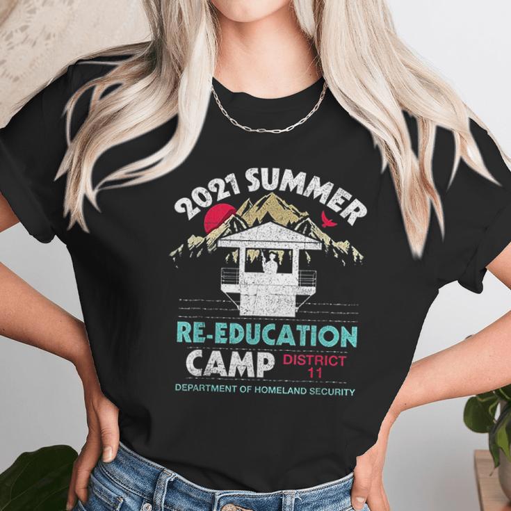 2021 Summer Re Education Camp Department Homeland Security Unisex T-Shirt Gifts for Her