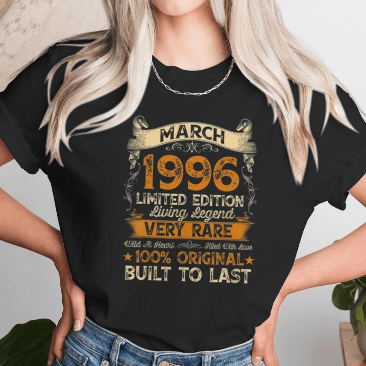 25Th Birthday Gift 25 Years Old Retro Vintage March 1996 Ver2 Unisex T-Shirt Gifts for Her