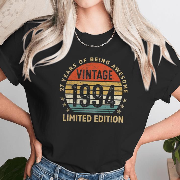 27 Years Old Gift Vintage 1994 Limited Edition 27Th Birthday Unisex T-Shirt Gifts for Her