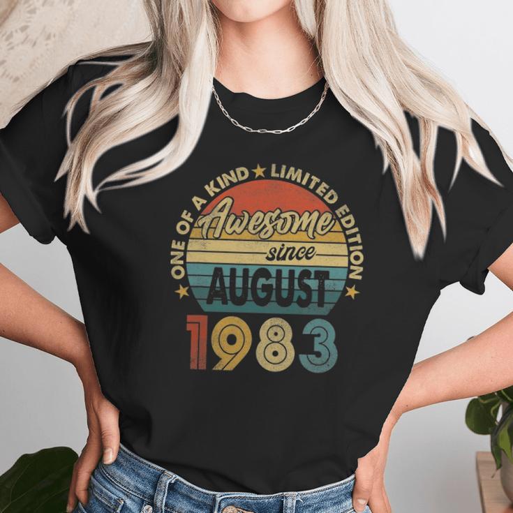 38 Years Old 38Th Birthday Men Awesome Since August 1983 Ver2 Unisex T-Shirt Gifts for Her