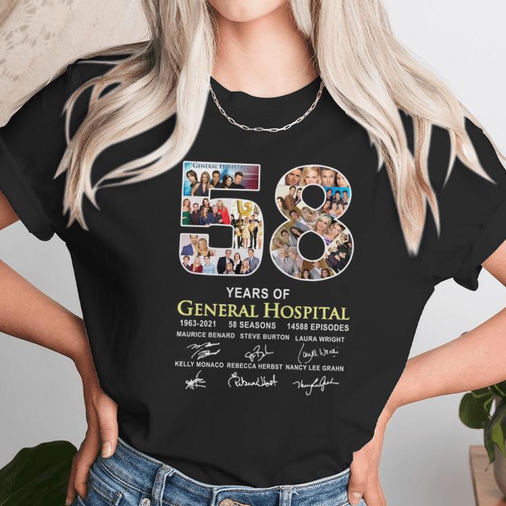 58 Years Of General Hospital 1963 2021 58 Seasons 14588 Episodes Signatures Unisex T-Shirt Gifts for Her