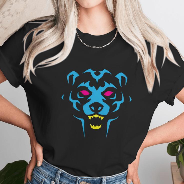 80S Blue Bear Logo Cmyk Unisex T-Shirt Gifts for Her