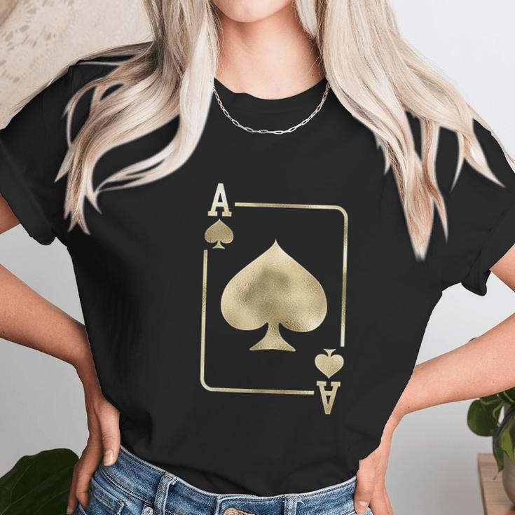 Ace Of Spades Playing Card Unisex T-Shirt Gifts for Her