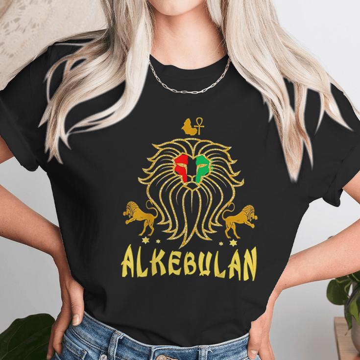 African Lion Rbg Ankh Unisex T-Shirt Gifts for Her