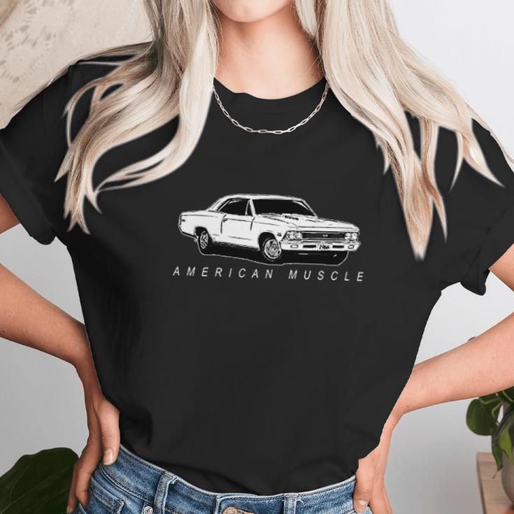 Aggressive Thread 1966 Chevelle American Muscle Car Unisex T-Shirt Gifts for Her