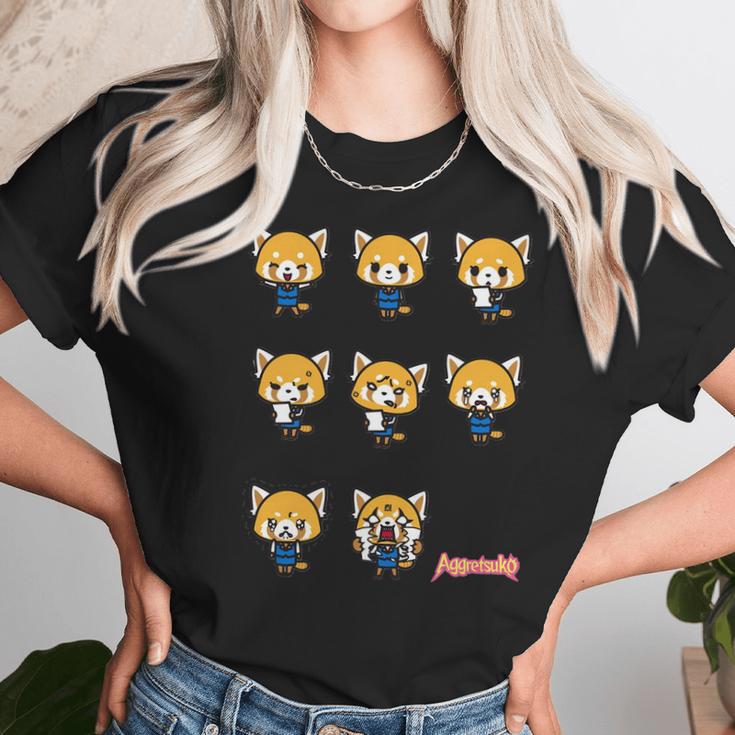 Aggretsuko Current Mood Frontside Unisex T-Shirt Gifts for Her