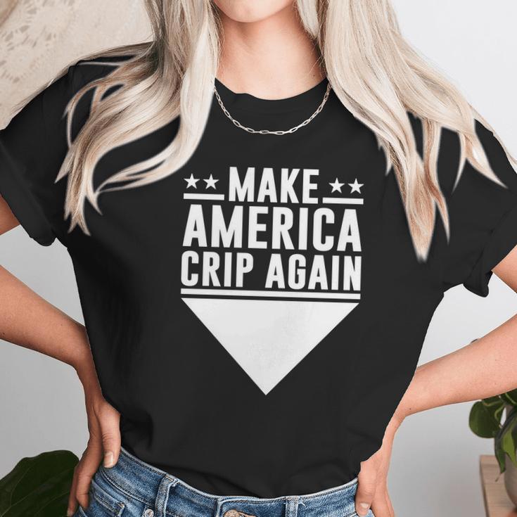 Make America Crip Again C Lims Day Snoop Dog Blue Unisex T-Shirt Gifts for Her