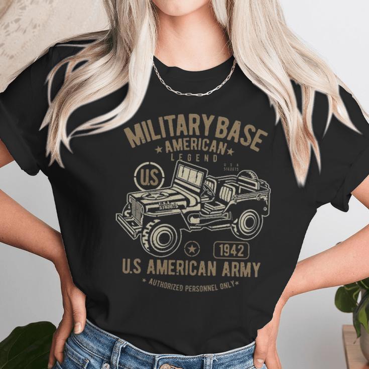 American Army Jeep Unisex T-Shirt Gifts for Her