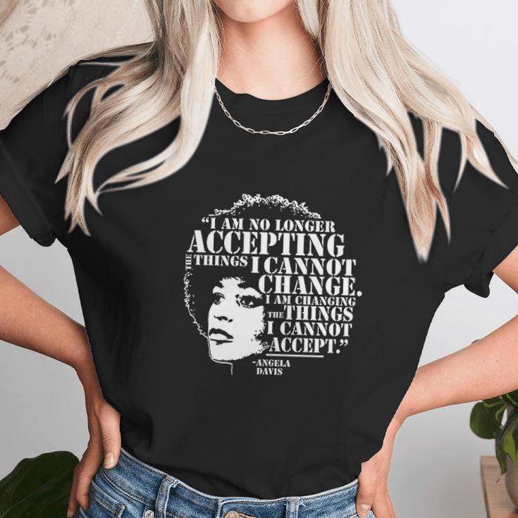 Angela Davis Inspirational Quote Unisex T-Shirt Gifts for Her