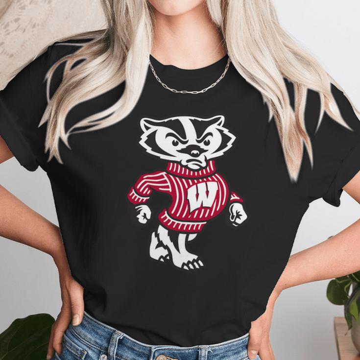 Angry Bucky Badger Unisex T-Shirt Gifts for Her