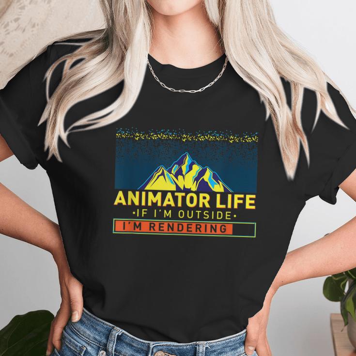 Animator Life Animation Visual Artist Rendering Graphic Art Unisex T-Shirt Gifts for Her