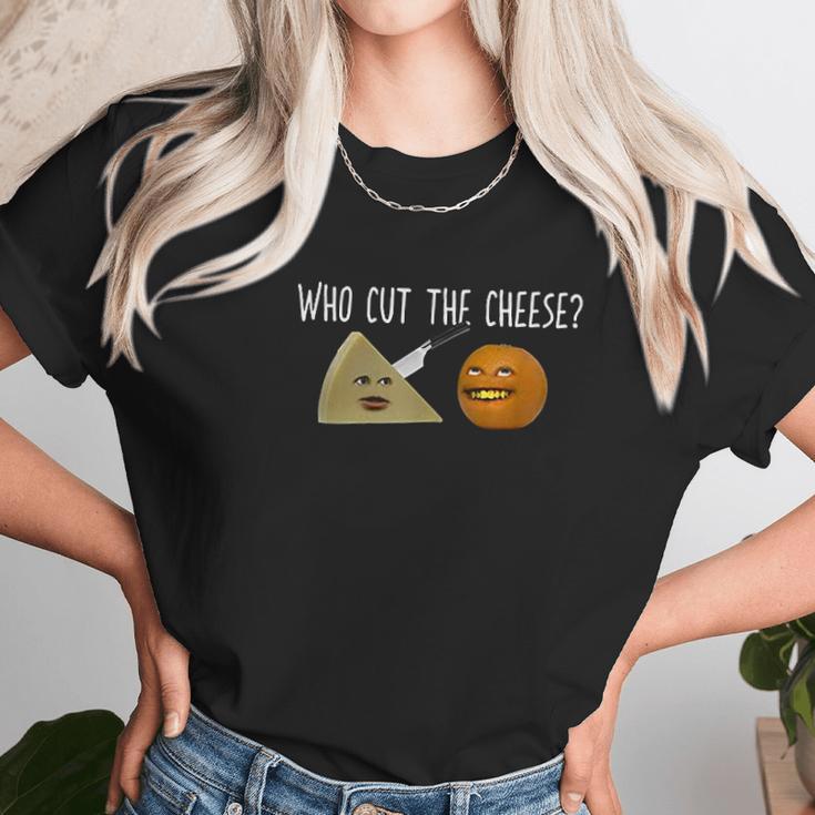 Annoying Orange Who Cut The Cheese Unisex T-Shirt Gifts for Her