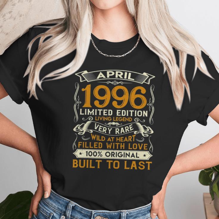 April 1996 Vintage 25 Years Old 25Th Birthday Gift Family Unisex T-Shirt Gifts for Her