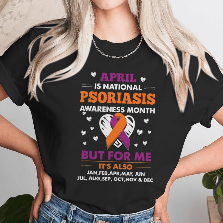 April Is Psoriasis Unisex T-Shirt Gifts for Her