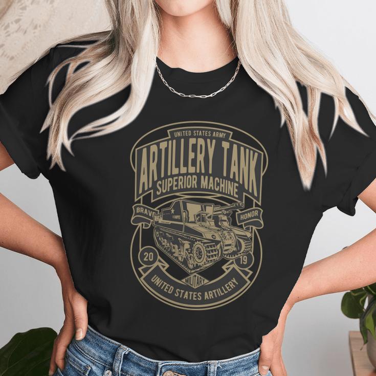 Artillery Tank Unisex T-Shirt Gifts for Her