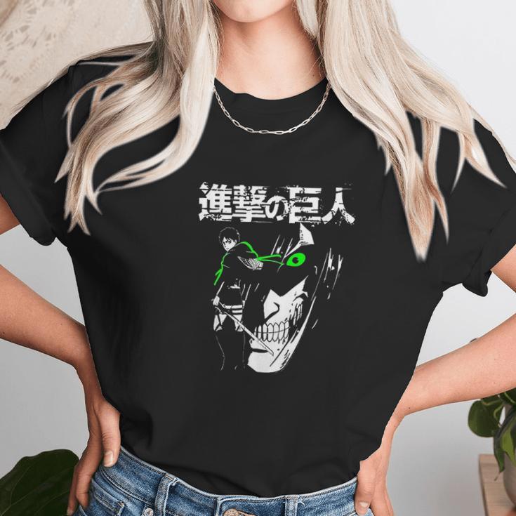 Attack On Titan Eren Jaeger Glow Unisex T-Shirt Gifts for Her