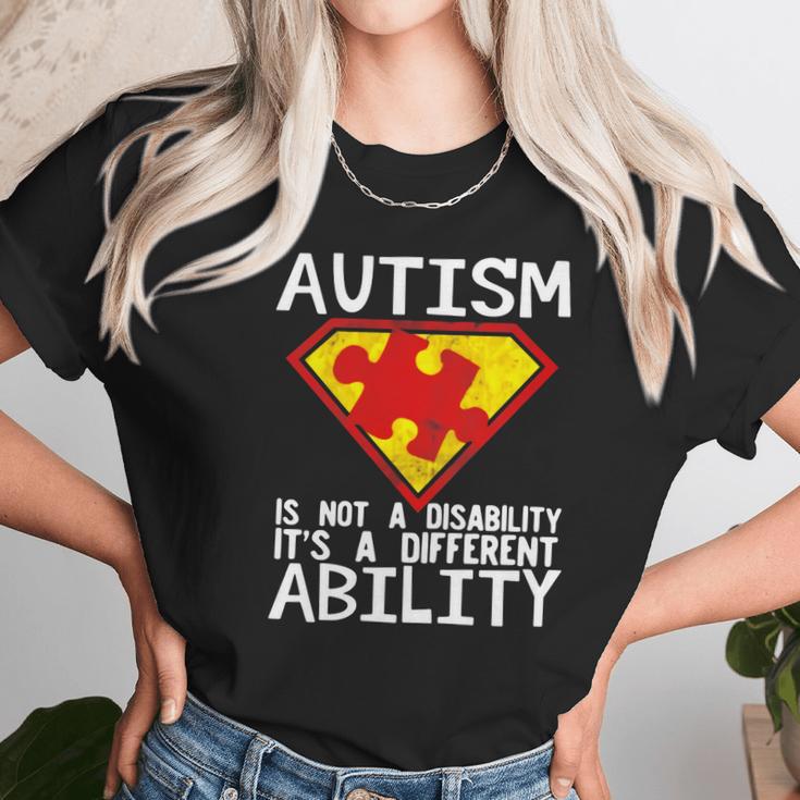 Austim A Diffrent Ability Unisex T-Shirt Gifts for Her