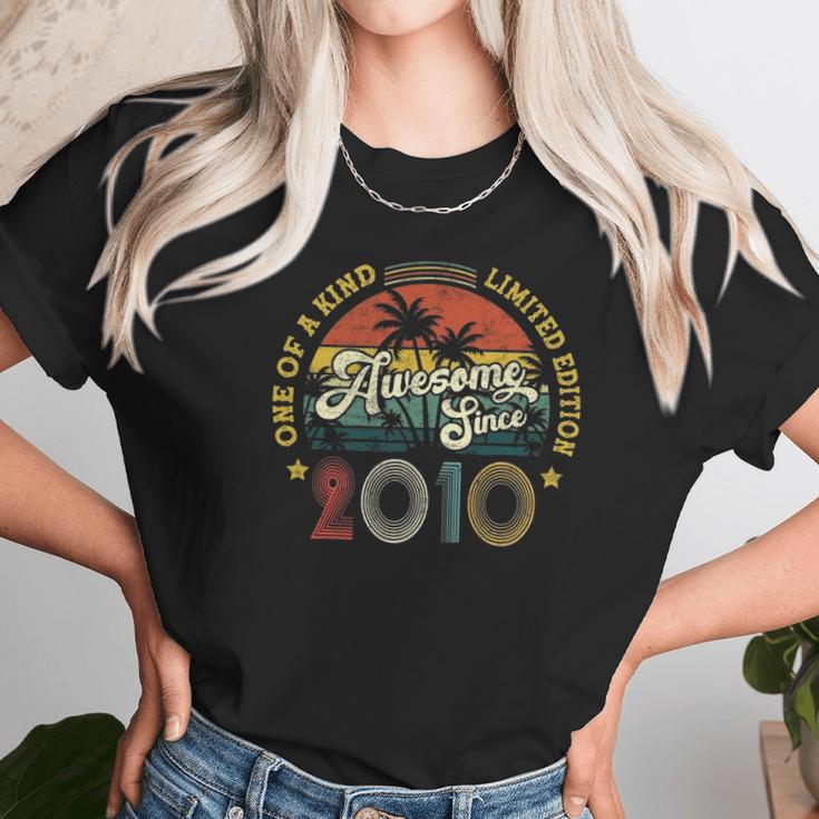 Awesome Since 2010 12 Years Old Vintage 12Th Birthday Gifts Unisex T-Shirt Gifts for Her