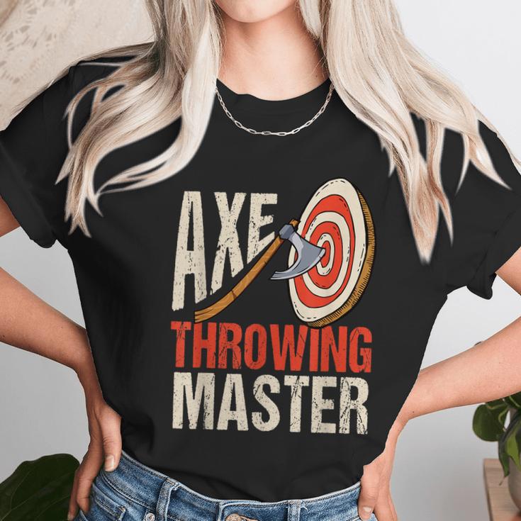 Axe Throwing Master Hatchet Thrower Target Unisex T-Shirt Gifts for Her