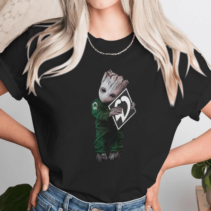 Baby Groot Hug Werder Bremen Unisex T-Shirt Gifts for Her