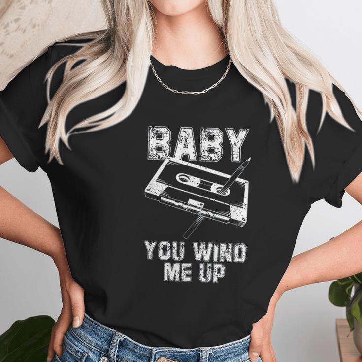 Baby You Wind Me Up Vintage Pen And Cassette Tape Vintage Unisex T-Shirt Gifts for Her