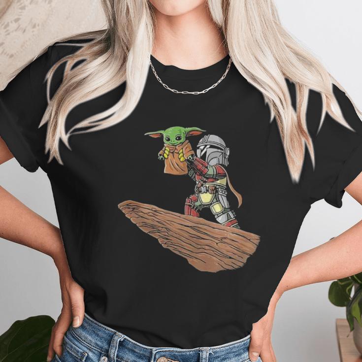 Baby Yoda Pride Rock The Mandalorian Lion King Unisex T-Shirt Gifts for Her