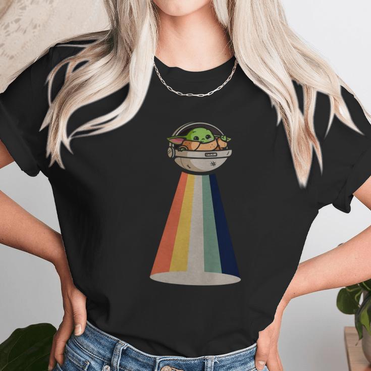 Baby Yoda Ufo Vintage Shirt Unisex T-Shirt Gifts for Her