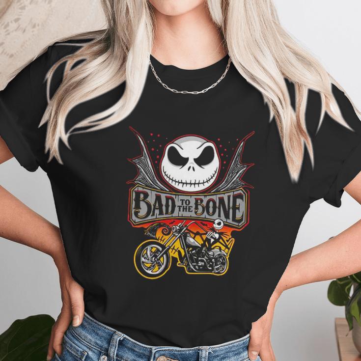 Bad To The Bone Jack Skellington Unisex T-Shirt Gifts for Her