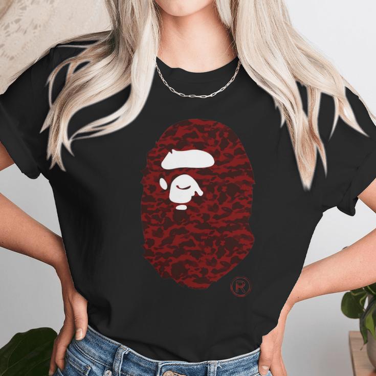 Bape Camo Red Unisex T-Shirt Gifts for Her