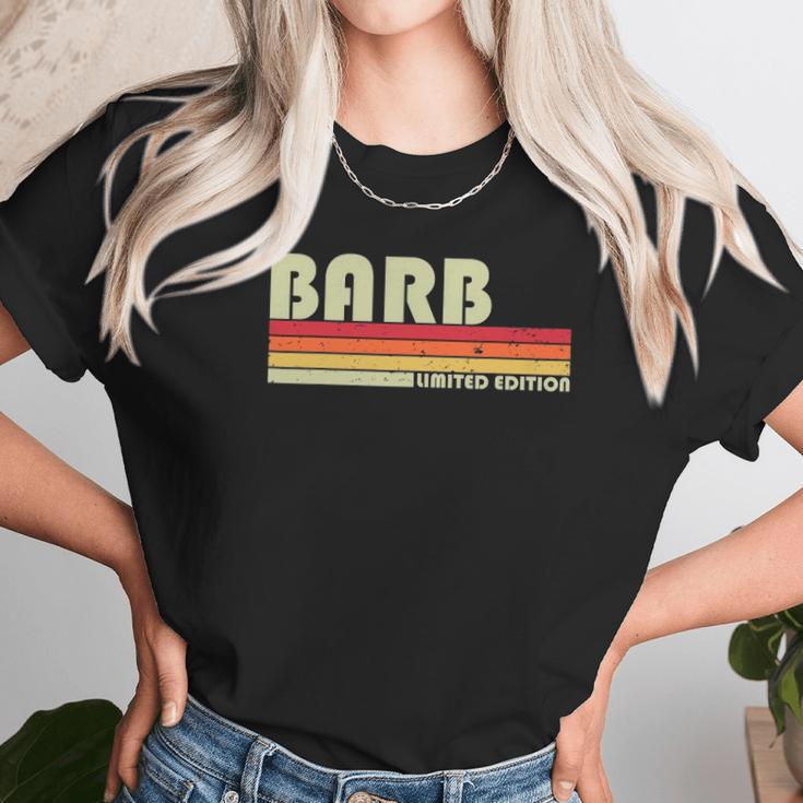 Barb Name Personalized Retro Vintage 80S 90S Birthday Unisex T-Shirt Gifts for Her