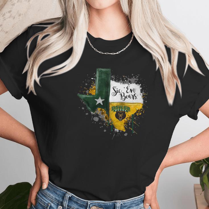 Baylor Bears Color Drop State Map Apparel Unisex T-Shirt Gifts for Her