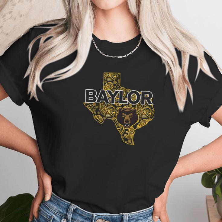 Baylor Bears Paisley State Apparel Unisex T-Shirt Gifts for Her