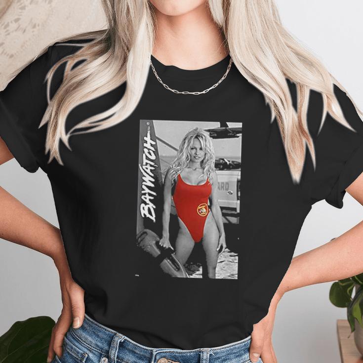 Baywatch Pamela Anderson Red Swim Suit Unisex T-Shirt Gifts for Her