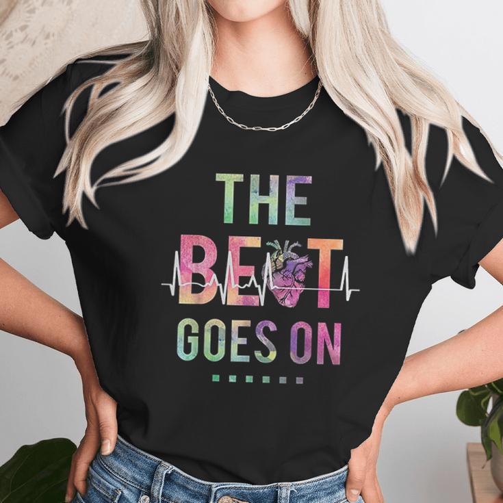 The Beat Goes On Heartbeat Rehab After Surgery Cool Gift Unisex T-Shirt Gifts for Her