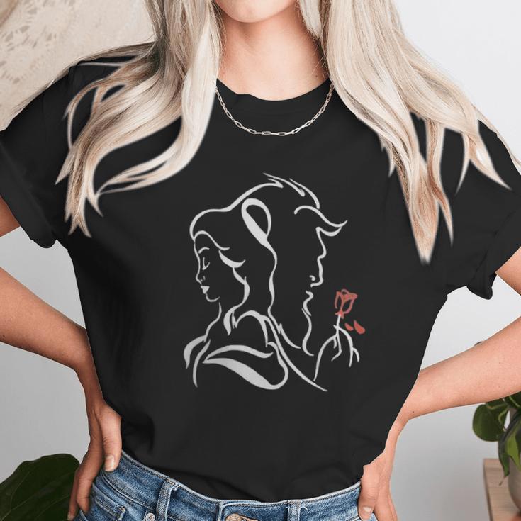 Beauty Beast Silhuette Unisex T-Shirt Gifts for Her