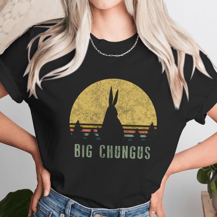 Big Chungus Funny Gift Retro Vintage Sunset Meme Video Game Gift Unisex T-Shirt Gifts for Her